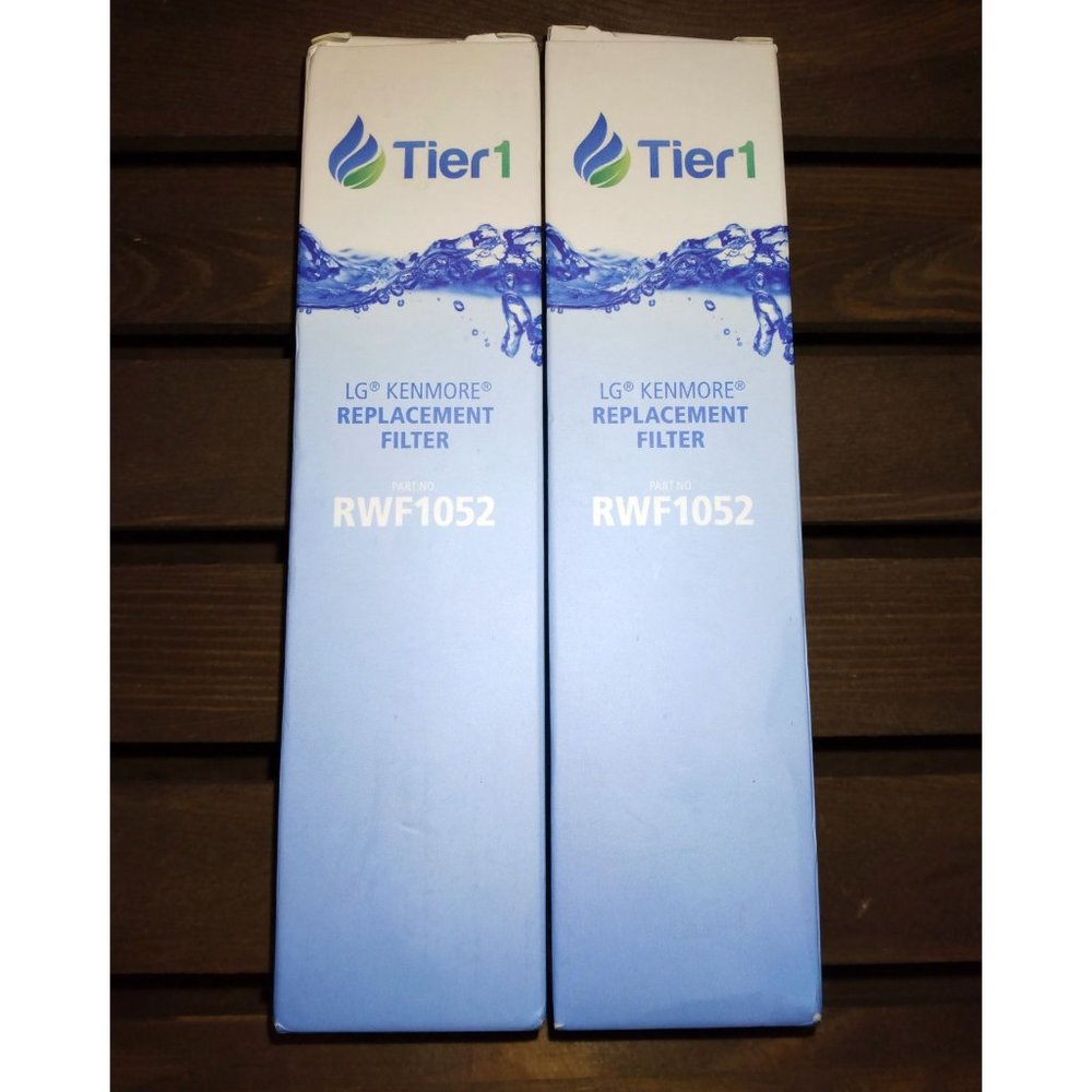 2 Pack Tier1 RWF1052 LG Kenmore Refrigerator Water Filter Replacement